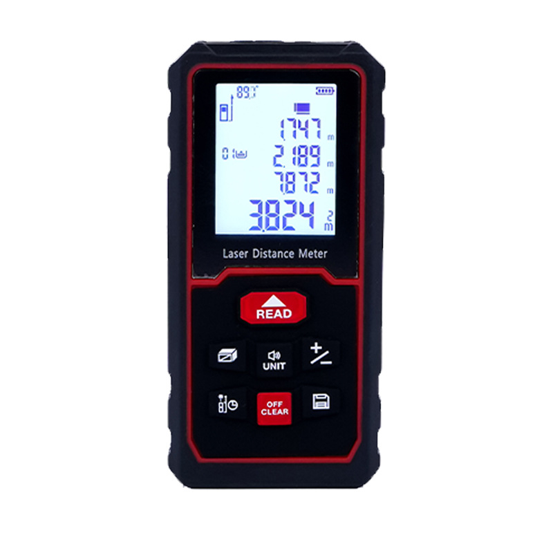 Lazerkaugusmõõtja, kaubamärk Fair, mudel Voice rangefinder, mõõtmisvahemik 0,05–120 m, kaal 200 g