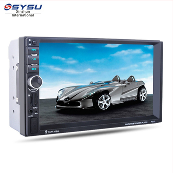 Automobilinė multimedijų navigacijos sistema MP5 su integruotu važiavimo įrašymo įrenginiu ir galinio vaizdo kamera, 7 colių LCD TFT ekranas, 12V maitinimas, palaiko TF kortelę ir USB, atkuria MP4/AVI/MKV/FLV/RM, modelis 7021g, pritaikomas apdorojimas