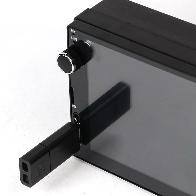 Android MP5 auto galvenā vienība ar Bluetooth, 1+16GB atmiņa, Android 9010, atbalsta video AVI RMVB MPEG-4 FLV MPG un audio MP3 WMA WAV FLAC APE