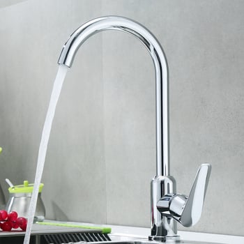 Kuhinjski miješivač slavine od nehrđajućeg čelika, keramički ventil, ugradnja tip sjedalo (model SUS5653-DD)