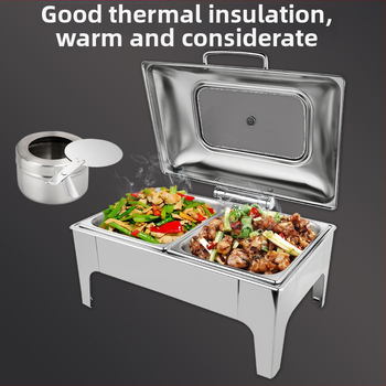 Belinda nerūsējošā tērauda bufetes krāsns ar hidraulisku skatu vāku, personalizācija pieejama, uztur siltumu, viesnīcām un restorāniem