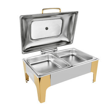 Belinda nerūsējošā tērauda bufetes krāsns ar hidraulisku skatu vāku, personalizācija pieejama, uztur siltumu, viesnīcām un restorāniem