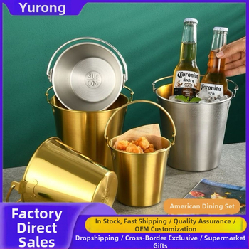 Rongfan nerūsējošā tērauda uzkodu un ledus kannas | Dzerienu aprīkojums, izlaists 2024. gadā ar drukātu logotipu