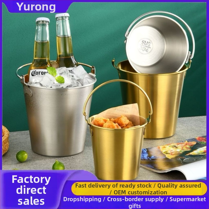 Rongfan nerūsējošā tērauda uzkodu un ledus kannas | Dzerienu aprīkojums, izlaists 2024. gadā ar drukātu logotipu