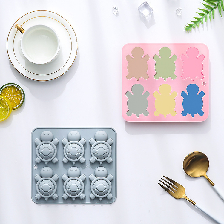 Καλούπια κέικ σιλικόνης, σετ 6 τεμαχίων, με ασύμμετρο σχήμα, ανθεκτικά σε υψηλές θερμοκρασίες