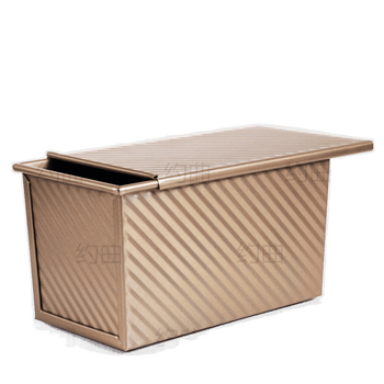 Fém toast forma, tapadásmentes bevonattal, élelmiszer-minőség, háztartási sütőeszköz, párna alakú