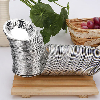 207 jednokratnih kalupa od aluminijske folije za tart s jajima, kružne podloge za portugalske tartove s jajima, 250 kom