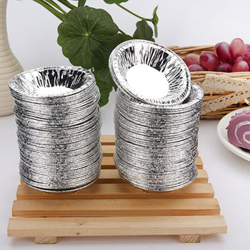 207 jednokratnih kalupa od aluminijske folije za tart s jajima, kružne podloge za portugalske tartove s jajima, 250 kom