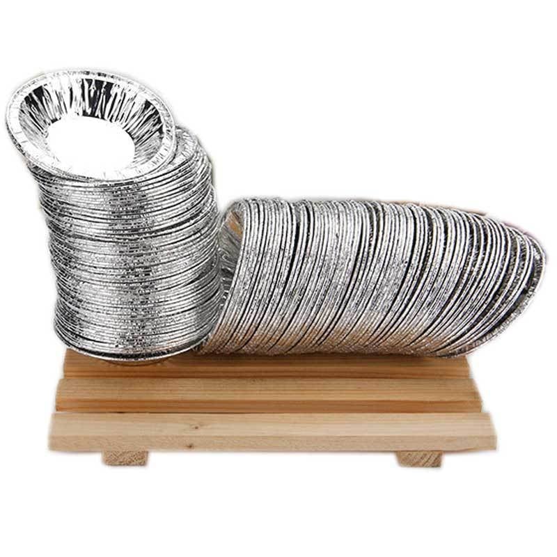 207 jednokratnih kalupa od aluminijske folije za tart s jajima, kružne podloge za portugalske tartove s jajima, 250 kom