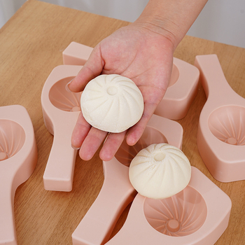 Formă manuală pentru chifle la abur, cu formă neregulată, material PP, pentru aluat de chifle la abur și umpluturi de fasole și legume