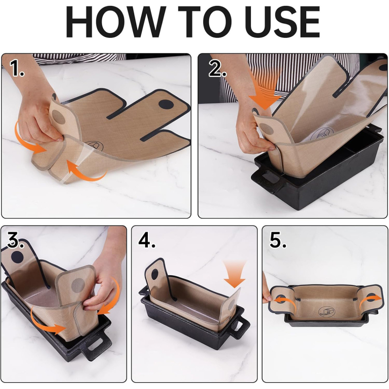 Hemi Tava de copt din silicon cu formă de chec, silicon alimentar, antiaderent, rezistent la temperaturi înalte, ușor de curățat