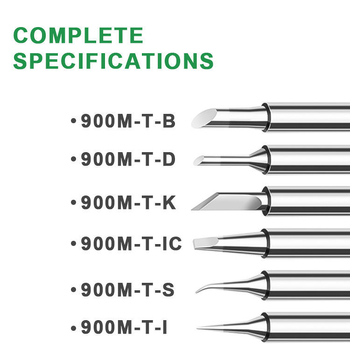 BK-9033 serija: 3 vnt lydinio litavimo antgalių – smailusis, kampinis ir pjovimo galvutė (3 į 1)