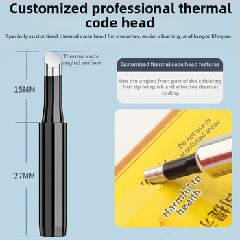 Temperatūra reguliuojamas karšto įspaudimo rašiklis kodavimui, rankinis elektrinis litavimo įrankis, 20–60W, 220V
