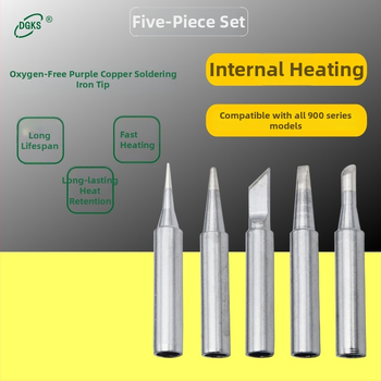900M serijos litavimo galiukai — grynas varis, vidinis įkaitinimas, suderinamas su 936 stotimi, komplektas 5 ar 12 vnt