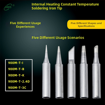 900M serijos litavimo galiukai — grynas varis, vidinis įkaitinimas, suderinamas su 936 stotimi, komplektas 5 ar 12 vnt