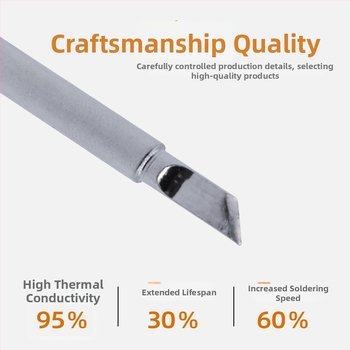 900M serijos litavimo galiukai — grynas varis, vidinis įkaitinimas, suderinamas su 936 stotimi, komplektas 5 ar 12 vnt