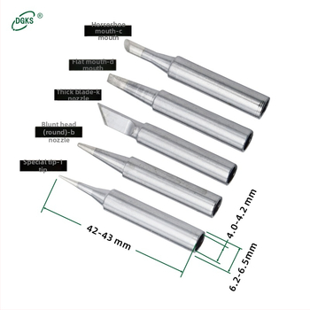 900M serijos litavimo galiukai — grynas varis, vidinis įkaitinimas, suderinamas su 936 stotimi, komplektas 5 ar 12 vnt