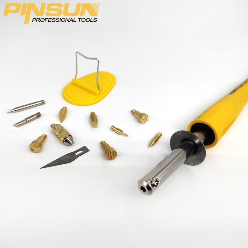 Elektrinis litavimo rinkinys su graviravimo funkcija, 220–240V, elektrinis šildymas, prekės ženklas PINSUN