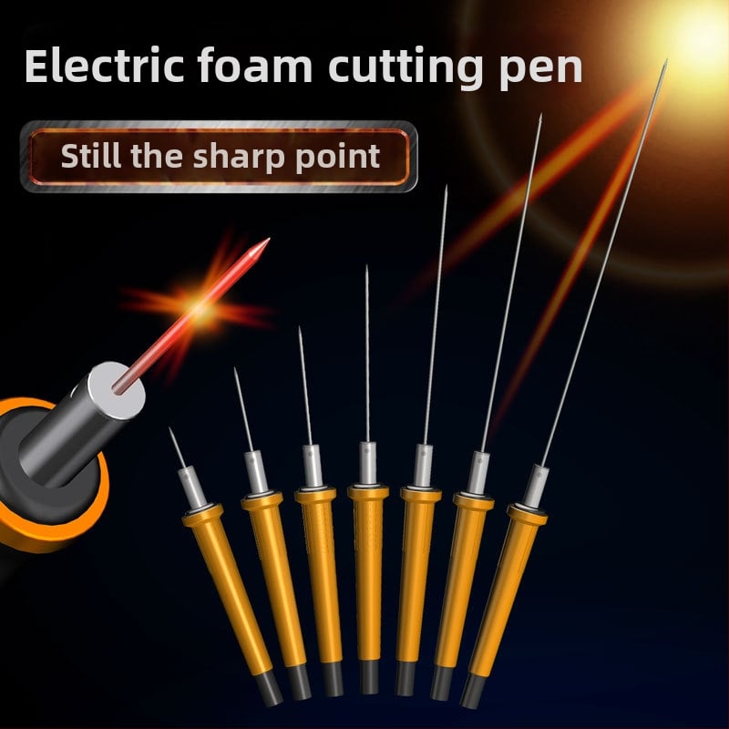 Elektrinis kaitinamas pjovimo rašiklis putų plokštei ir perliniam vatai, plastikinė rankena, Pengjia