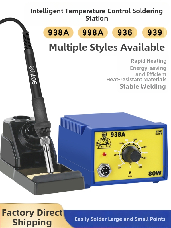 936 Lituotės stoties rinkinys, 60W temperatūros reguliavimas, be švino, anti-statinis litavimo įrankis mobiliųjų telefonų remontui
