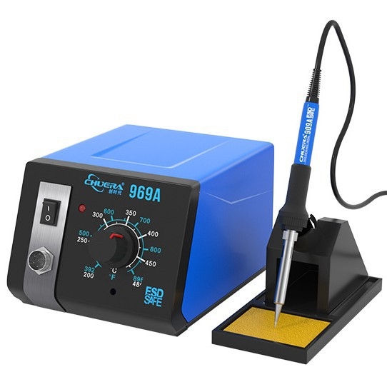 Suvirinimo stotis, pramoninio lygio, pastovi temperatūra, 75W, reguliuojama, 0.3 A suvirinimo srovė