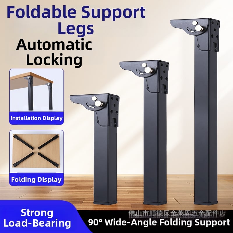 Сгъваеми крака за маса от квадратна тръба – железни, Jinlaigu Jlg-5116, модерен минимализъм, за компютърно бюро, тоалетка, шкаф за обувки и маса за хранене