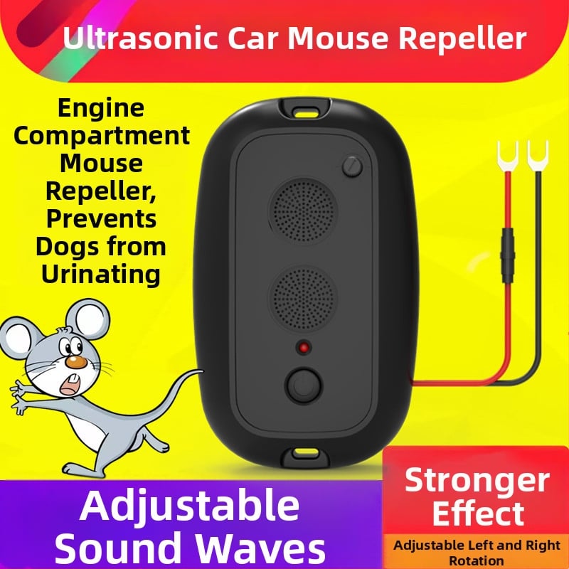 JL-213 Автомобилно монтиран регулируем репелент за мишки, 12V, 1–3W, ABS корпус