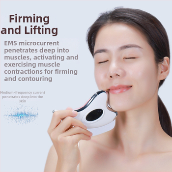 Masaj facial cu EMS microcurent și gua sha, IPX7, baterie încorporată 800–1000mAh, portabil pentru uz casnic