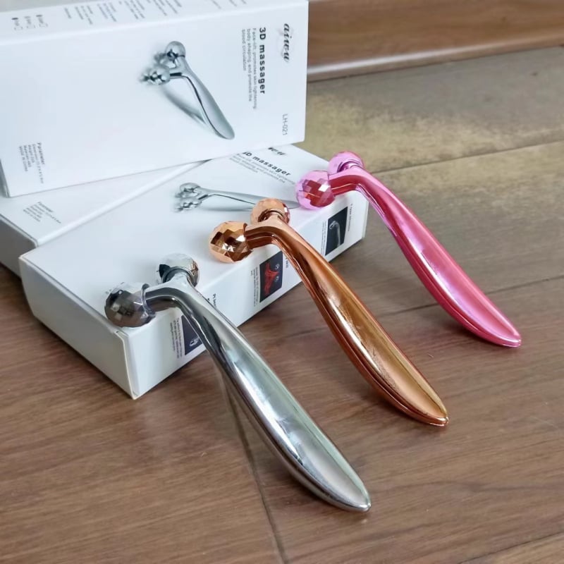 3D ritininis masažuoklis veidui - pakėlimas ir tonizavimas - be elektros - korpusas ABS/metalas - Modelis 025, Dream is still, 2024