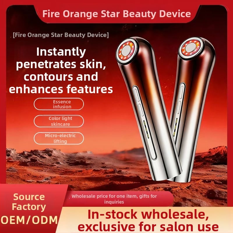 Dispozitiv RF de înfrumusețare pentru uz casnic, rejuvenare a pielii cu lumină foton, lifting și fermitate, baterie încorporată 300–500 mAh, rezistent la apă IPX8