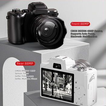 8K tükör nélküli kamera Wi‑Fi-vel, periszkópos zoom objektív, CMOS szenzor 48 MP