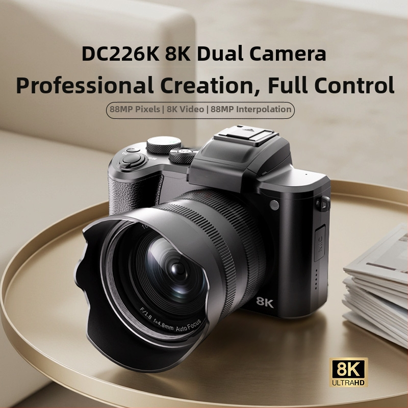 8K tükör nélküli kamera Wi‑Fi-vel, periszkópos zoom objektív, CMOS szenzor 48 MP