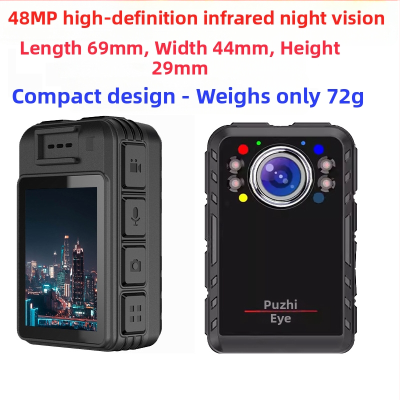 Professzionális testkamera B1 – 1080p CMOS, 2,0 hüvelykes LCD, MicroSD tárhely