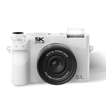 Cameră fără oglindă pentru selfie, cu obiectiv periscop, 16MP, 5K la 30FPS, ecran LCD 3.0'', stabilizare electronică a imaginii