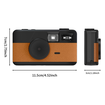 Retro digitalni fotoaparat bez zaslona s 8 načina filtra, 8MP CMOS senzor, USB 2.0, LED bljesak brojilo, model K1