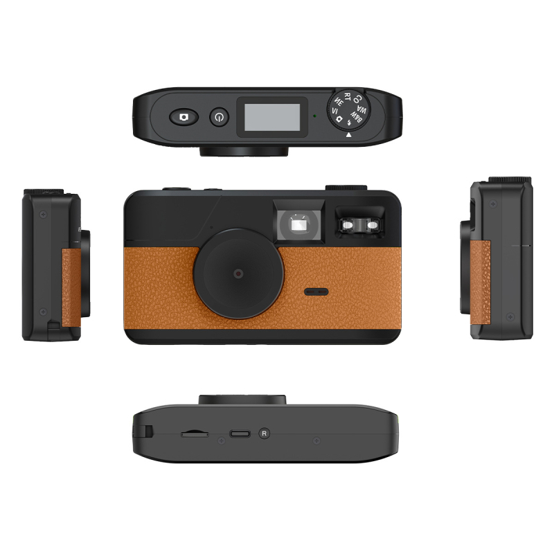 Retro digitalni fotoaparat bez zaslona s 8 načina filtra, 8MP CMOS senzor, USB 2.0, LED bljesak brojilo, model K1