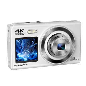 Selfie-kahekordse ekraaniga digikaamera 5x optilise suumi, CMOS 16 MP (1/2.8), 3840x2160@30fps