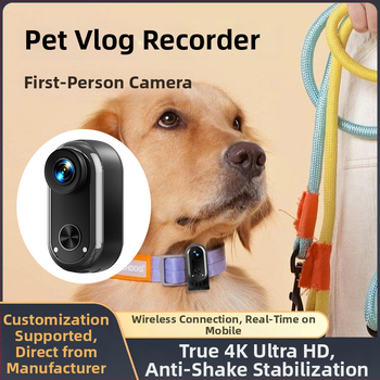 Go7-C naminių gyvūnėlių kamera su 20MP jutikliu, 2 valandų baterijos veikimo laikas, ABS plastiko korpusas, logotipo spausdinimo palaikymas