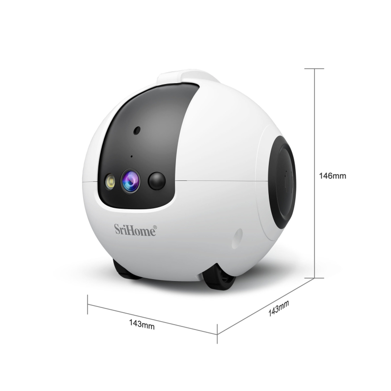 Beltéri IP kamera, 0,1 lux minimális megvilágítás, -10–55°C működési tartomány, 5V tápegység, riasztási funkció