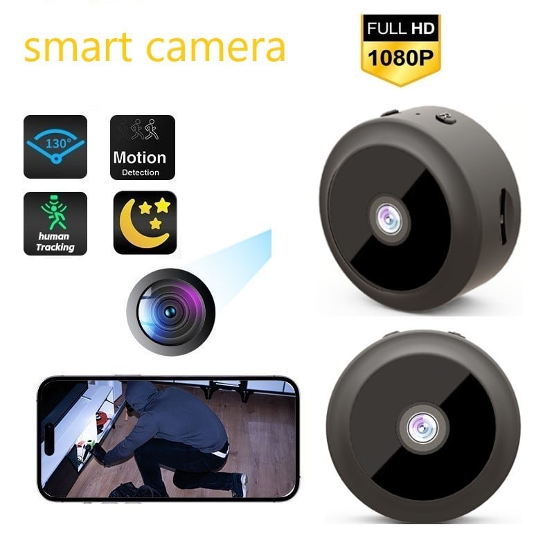 A10 HD 1080p vezeték nélküli Wi-Fi beltéri kamera éjszakai látással és microSD tárhellyel