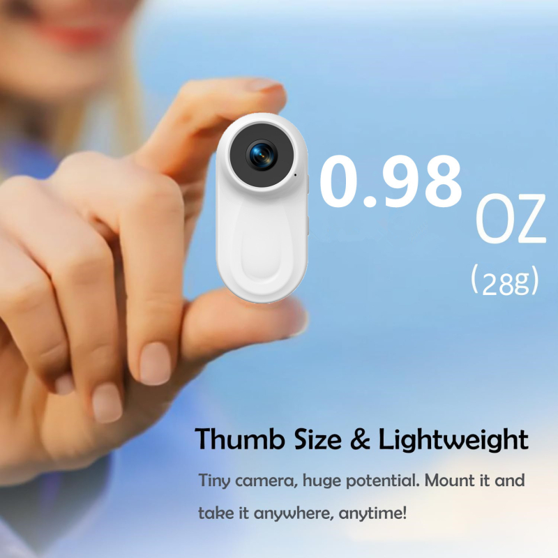 Piršto pritvirtinta FPV sporto kamera - 2MP jutiklis, WiFi, MicroSD kortelė, maždaug 2 valandų baterijos veikimas, skirta bekelei ir dviračių važiavimui