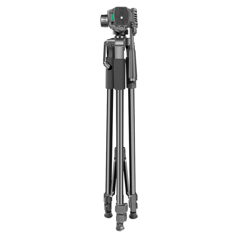 NP-8840 Mobilā tālruņa fotografēšanas stabilizators ar trīs sadaļu statīvu, alumīnija sakausējums un ABS, 3D PTZ, slodze 2-5 kg, ātrās atbrīvošanas plākšne
