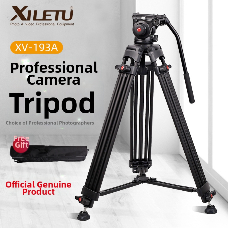 Kameras statīvs ar hidraulisku gimbālu PTZ galvu, 3 sadaļas, alumīnija sakausējums, ātra atbrīvošanas plāksne, svars 3,7 kg