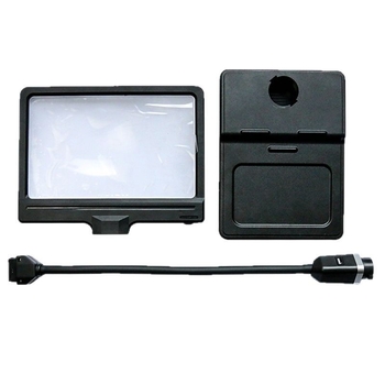 Държач за телефон с Френел леща и настолен увеличител, двуфункционален, отделяем ръчен увеличител, модел F8913T, марка Star