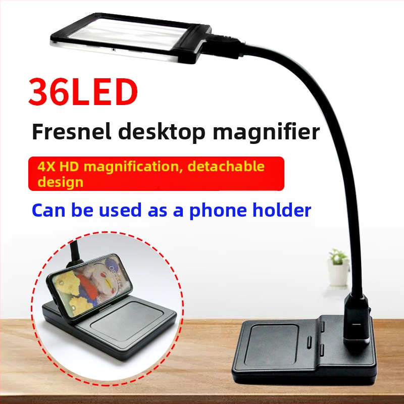 Държач за телефон с Френел леща и настолен увеличител, двуфункционален, отделяем ръчен увеличител, модел F8913T, марка Star
