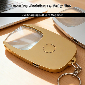 LED лупа с ключодържател, USB зареждане WG144