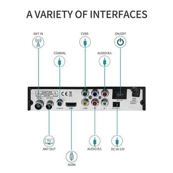DVB-T2 δικτυακή τηλεοπτική set-top box TG-X22, Full HD 1920x1080, USB/Wi-Fi/HDMI/AV interfaces, ενσωματωμένος σκληρός δίσκος, 256MB RAM