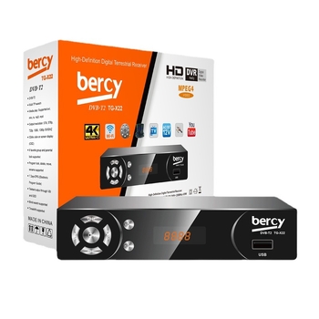 DVB-T2 δικτυακή τηλεοπτική set-top box TG-X22, Full HD 1920x1080, USB/Wi-Fi/HDMI/AV interfaces, ενσωματωμένος σκληρός δίσκος, 256MB RAM