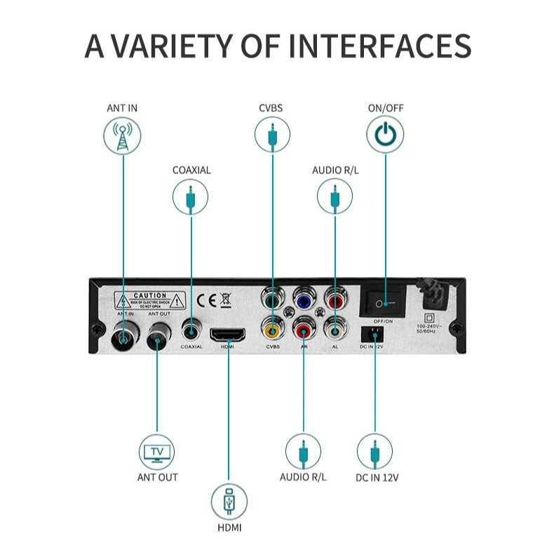 DVB-T2 δικτυακή τηλεοπτική set-top box TG-X22, Full HD 1920x1080, USB/Wi-Fi/HDMI/AV interfaces, ενσωματωμένος σκληρός δίσκος, 256MB RAM