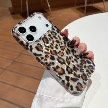 Husă de telefon cu imprimeu leopard, acoperire completă, pentru Apple iPhone IP17 serie și IP16E – TPU, Cadru turnat prin injecție, stil minimalist